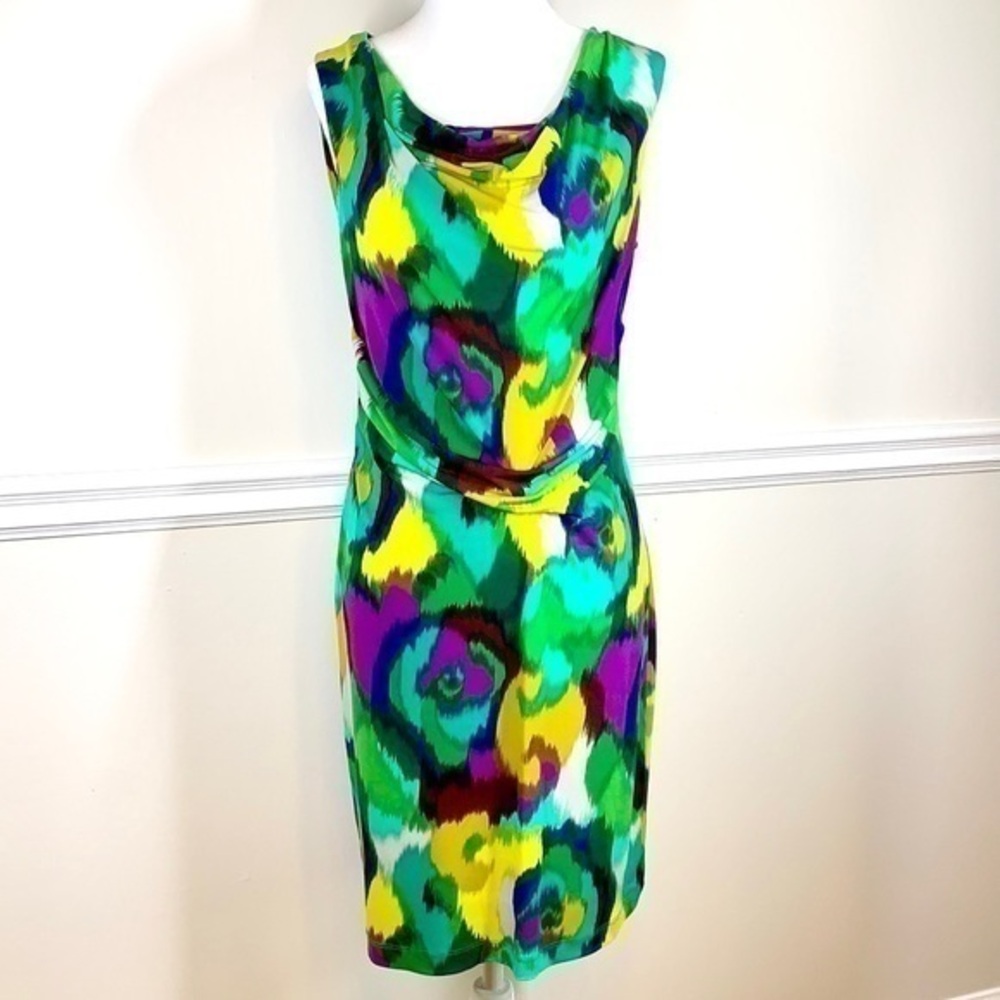 CALVIN KLEIN Multicolor Sleeveless Dress 4